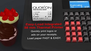 Ideal for small retail shops. Learn more here: https://www.quorion.com/cash-registers/qmp18-low-cost-cash-register.htm | QUORiON POS Systems