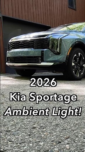 Set the Mood in the 2026 Kia Sportage Hybrid! I Show you How. #kiasportage #ambientlight #details