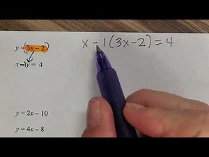 Algebra Solving Systems of Equations Review- All Methods