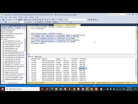 SQL Query | How to calculate YTD and MTD totals | Window Functions