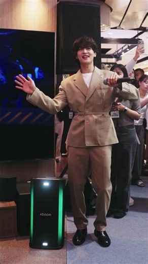 Sing along with Minho using the LG xboom Portable Party Speaker!