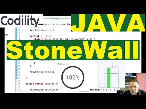 Codility StoneWall solution