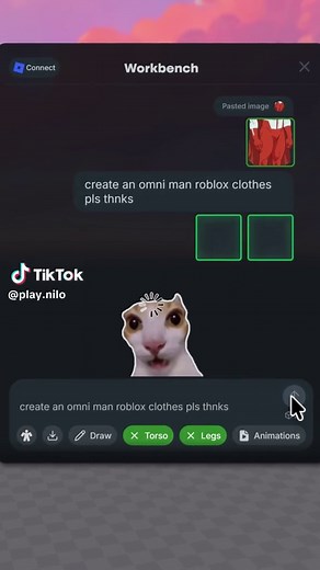An AI that makes Roblox clothes!?! Making clothes in Roblox with Nilo, day 1! #roblox #ugc #shirt #robloxshirt