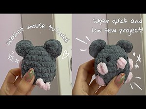 Crochet tiny mouse | quick & easy, beginner friendly