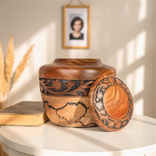 Personalized Wooden Urns for Human Ashes Full Size Handmade Unique Cremation Urn Suitable as Pet Urns - Available in 6 Sizes - Etsy