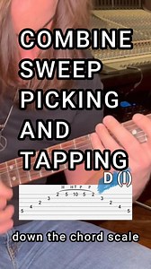 321K views · 5.2K reactions | Combine sweep picking and tapping on guitar with this guitar lesson descending a chord scale #SweepPicking #guitar #guitarist #guitarplayer #guitarlessons #guitarsolo #guitars #guitarsdaily #guitaristsofinstagram #guitarists #guitarlesson | LVL UP GTR | Facebook
