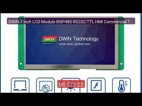 DWIN 7 Inch LCD Module 800*480 RS232/TTL HMI Commercial Touch ... — Best Buy 2026 | Great Quality!