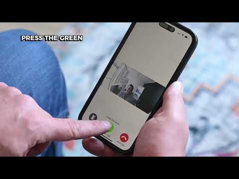 How to answer a call from the AlphaTouch entry panel on your smartphone.
