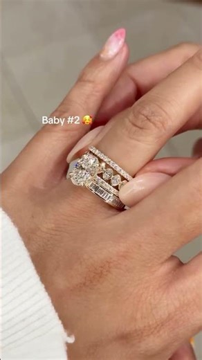 The Ultimate Push Present: Diamond Ring Stacks 👶💎