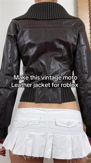 Making this vintage moto leather jacket for roblox, make sure to join my roblox group ewmzeo and support me#foryoupage❤️❤️#robloxclothesmaking#makingrobloxclothes#clothinggrouproblox#clothingdesignerroblox