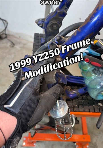 Frame Modification for 1999 YZ250 Dirt Bike