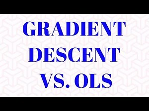 Gradient Descent Vs Ordinary Least Square (OLS) estimation