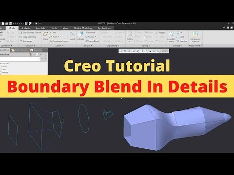 Creo tutorial | Boundary Blend in detail | Creo tutorial for beginner