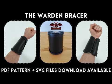 How to Make The Warden Bracer – Leather Bracer Pattern Tutorial (No Buckles, No Wet Moulding)