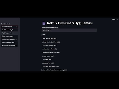 Netflix Style Movie Recommender | Streamlit + Python + MovieLens 100K