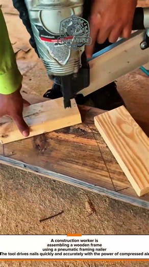 Wood Frame Assembly Using a Guided Framing Nailer | Fast and Precise Construction Technique