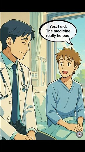 English Conversation Between Doctor and Patient | Hospital Story #learnenglish #dailyenglish