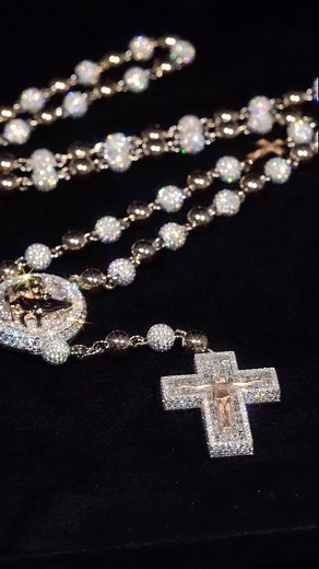 A. Jewellers on Instagram: "Our new bespoke diamond rosary chain, done the A Jewellers way. ✨📿💎"