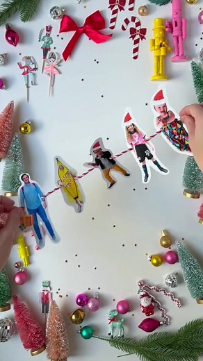 #ad Let’s create a festive holiday photo card (or should I say garland!?) with @hpsprocket ! #sprocketpartner Making a fun holiday card has never been easier thanks to the HP Sprocket Studio Plus! 🎄💫 The setup is a breeze – just add the cartridge, photo paper, and you’re good to go! To add an extra festive touch to this garland, I included Santa hats, candy canes, and other fun images from the HP Sprocket App. Simply print, cut, and twine! Ta-da! Your card is ready!! 🤩 Don’t miss out—grab one