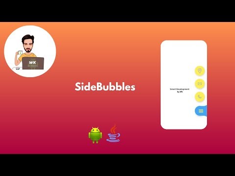 how to create side menu bar using SideBubbles in android studio java.