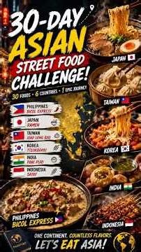 30 Days of Asian Street Food!