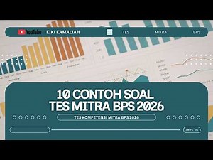 10 SOAL TES KOMPETENSI MITRA BPS 2026 | PEMBAHASAN LENGKAP & TRIK CEPAT