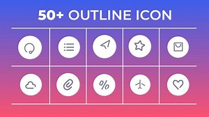 Download After Effects Outline Icon Element Pack - Videohive - aedownload.com