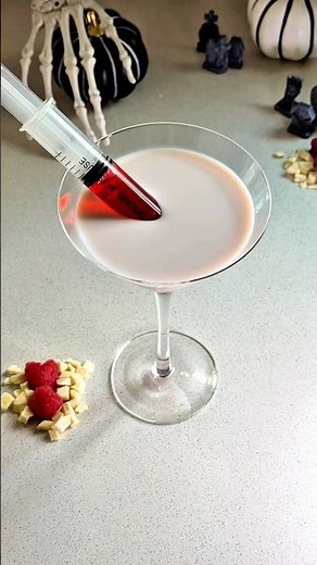 White Chocolate Raspberry Martini 💉 The Perfect Halloween Cocktail