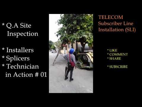 TELECOM Subscriber Line Installation - Installers in Action # 01