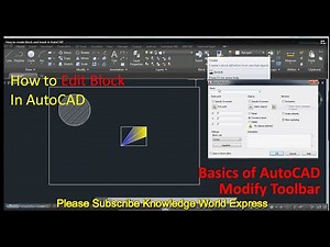 How to edit block and insert in AutoCAD