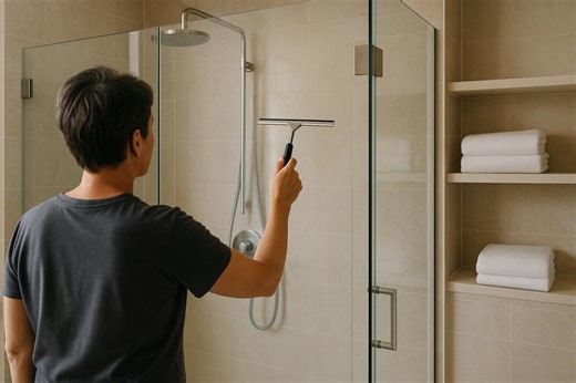 Ce rituel des hôtels pour la douche, à adopter dès ce soir : parois impeccables, moins de calcaire, économies d’eau chaude et adieu aux douches brûlantes