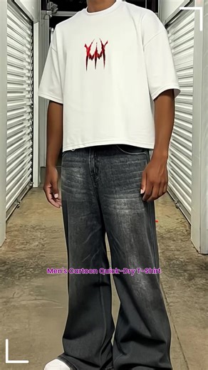 Men's Cartoon Print Quick-Dry T-Shirt, Breathable Sweat Absorption, Outdoor Sports Indoor Wear, European Style Oversized Fashion Tee