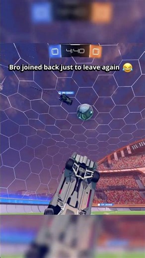 Bro Joined Back Just To Leave Again 😂 | Rocket league
