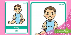 Baby Sign Poster: Nappy