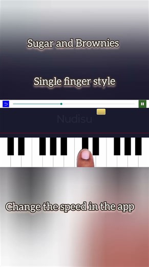 Sugar and Brownies #keyboardtutorial easy version #learntoplay #viralvideo