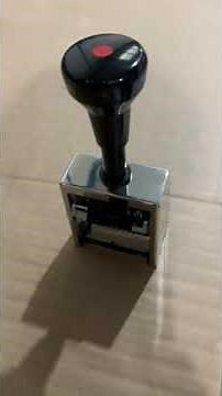 Changing the ink pad on a REINER B6 or B6K automatic numbering stamp