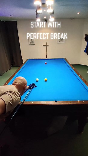Mastering the Perfect Break Shot in 3-Cushion Billiards