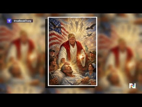Trump facing backlash for posting AI-generated image depicting him as Jesus Christ