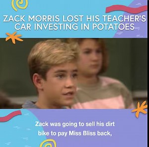 47K views · 83 reactions | Remember the 'Saved by the Bell' when Zack Morris lost his teacher's car investing in potatoes? Zack Morris is trash. | Funny Or Die | Facebook