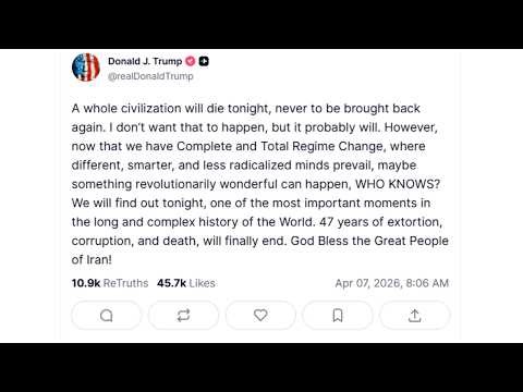 "A Whole Civilization Will Die Tonight" Complete Quote