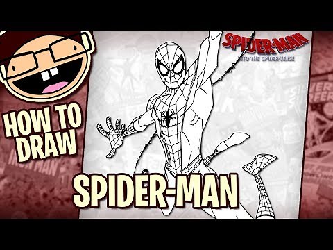 How to Draw SPIDER-MAN (Into the Spider-Verse) | Narrated Easy Step-by-Step Tutorial