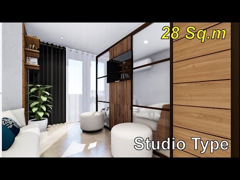 Studio Type Condo Unit | Interior Fit - Out | 28 sq.m | Interior Design Project