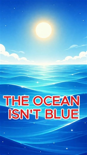 THE OCEAN ISN’T BLUE🌊#shorts