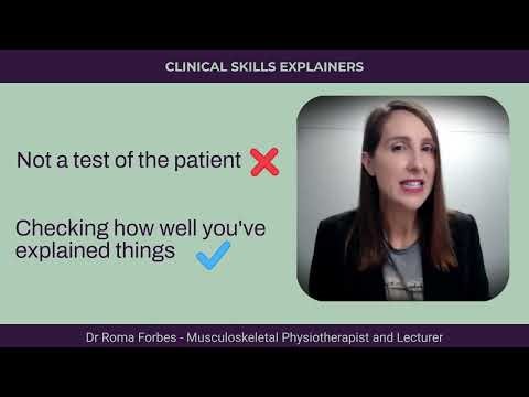 Patient Education Part 3; Using a Teach Back approach