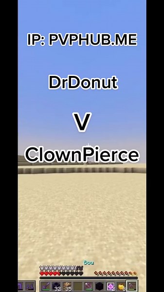 @drdonutt V @clownpierce | #cpvp #pvphub #mc #minecraft #diamond #netherite #java #bedrock #drdonut #clownpierce | @Walksy @ezzy @zewy @calzone @24cw @air @tollro