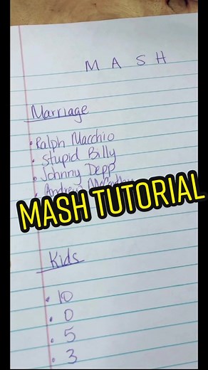 How to Play MASH Tutorial for Gen X | Retro Tales