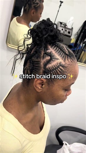 making my cousin into stitch braid inspo!