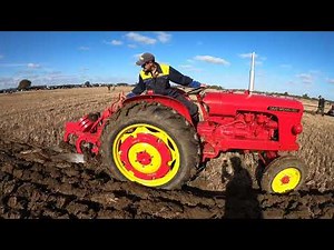 1958 David Brown 950 Implematic 2.7 Litre 4-Cyl Diesel Tractor (42 HP) With David Brown Plough