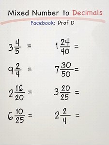 Fast & Easy Hacks for Converting Mixed Numbers to Decimals! | Prof D