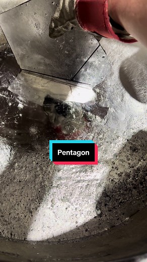 Creating a Perfect Pentagon Shape with Molten Metal